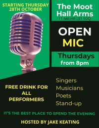 (Free Pint!) Open Mic Night - Moot Hall Arms image