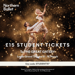 Student Discount Ballet Tickets for the Great Gatsby image