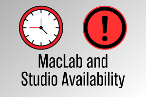 Mac Lab and Studio Availability image